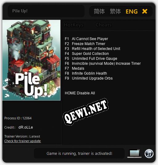 Pile Up!: Читы, Трейнер +9 [dR.oLLe]