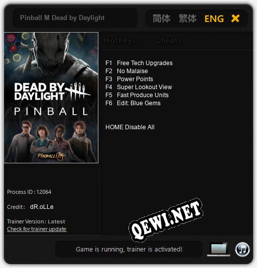 Pinball M Dead by Daylight: Читы, Трейнер +6 [dR.oLLe]