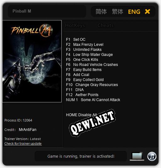 Pinball M: ТРЕЙНЕР И ЧИТЫ (V1.0.27)