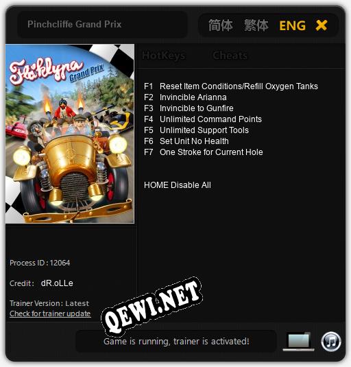 Трейнер для Pinchcliffe Grand Prix [v1.0.1]