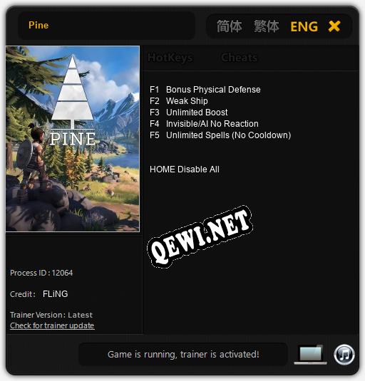Pine: Трейнер +5 [v1.4]