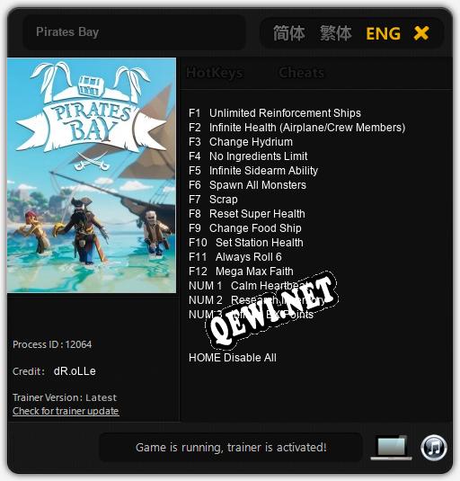 Pirates Bay: Трейнер +15 [v1.8]