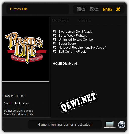 Pirates Life: Читы, Трейнер +6 [MrAntiFan]