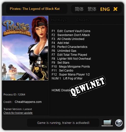 Pirates: The Legend of Black Kat: Читы, Трейнер +13 [CheatHappens.com]