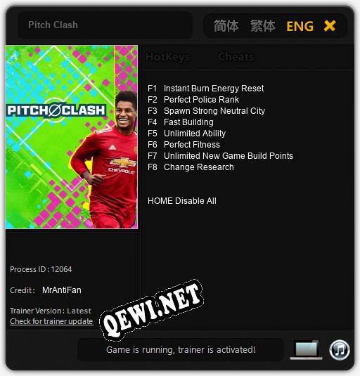 Трейнер для Pitch Clash [v1.0.4]