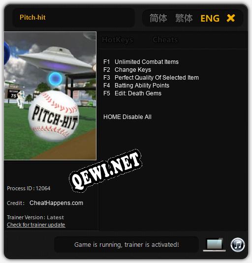 Pitch-hit: Трейнер +5 [v1.1]