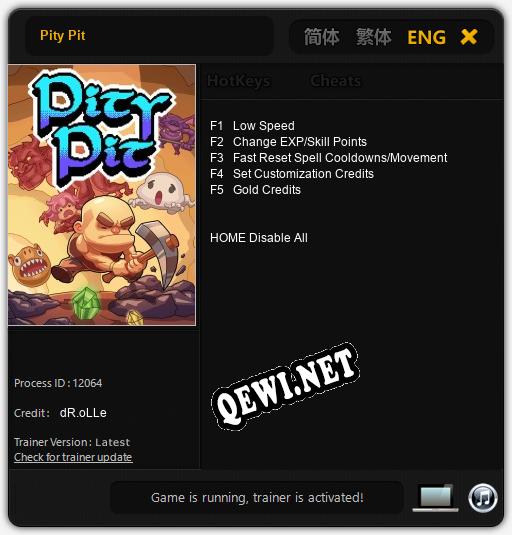 Pity Pit: Трейнер +5 [v1.4]