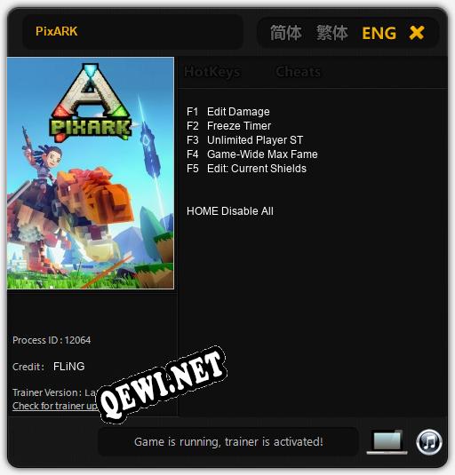 Трейнер для PixARK [v1.0.8]