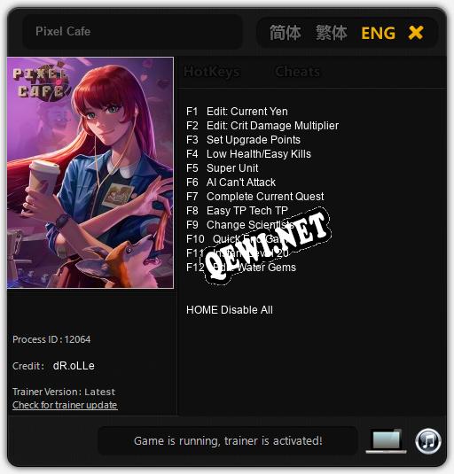 Pixel Cafe: ТРЕЙНЕР И ЧИТЫ (V1.0.96)