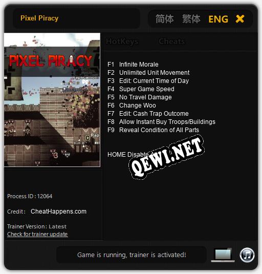 Pixel Piracy: ТРЕЙНЕР И ЧИТЫ (V1.0.18)