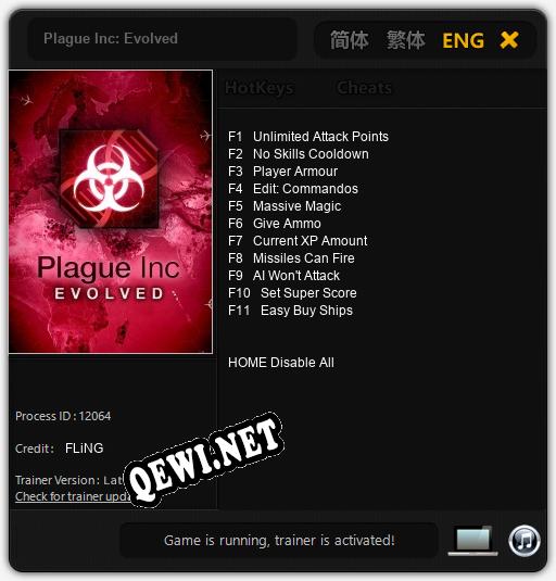 Plague Inc: Evolved: Читы, Трейнер +11 [FLiNG]