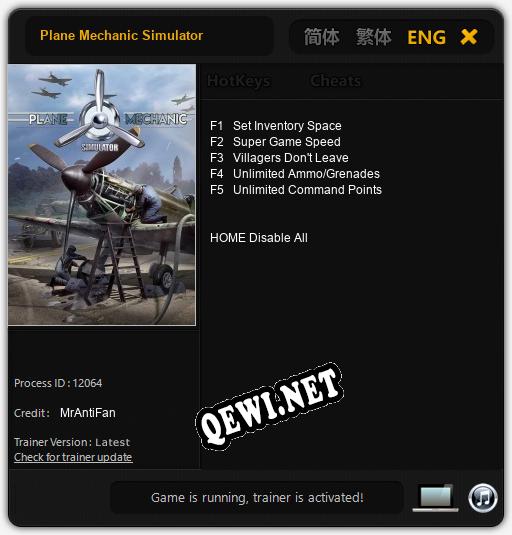 Plane Mechanic Simulator: ТРЕЙНЕР И ЧИТЫ (V1.0.88)