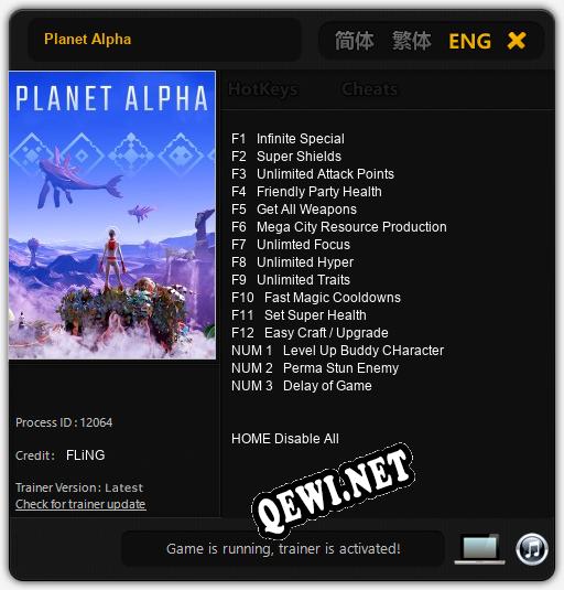 Planet Alpha: Трейнер +15 [v1.8]