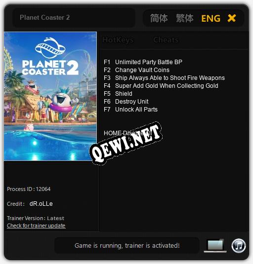 Planet Coaster 2: ТРЕЙНЕР И ЧИТЫ (V1.0.81)