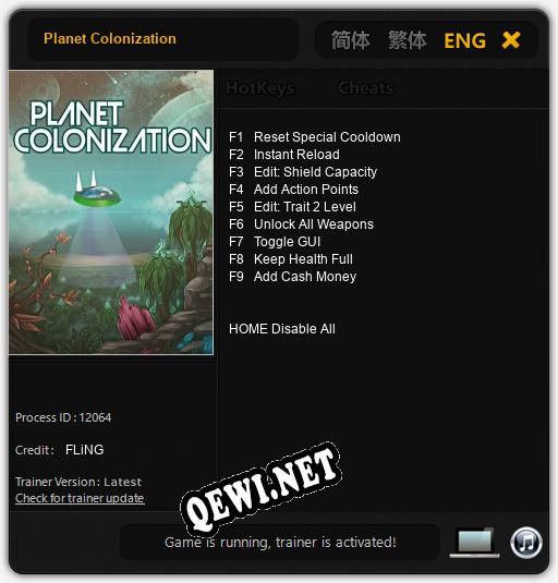 Трейнер для Planet Colonization [v1.0.5]