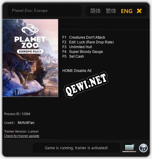 Planet Zoo: Europe: Читы, Трейнер +5 [MrAntiFan]