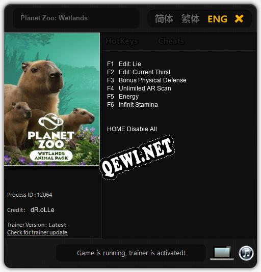 Planet Zoo: Wetlands: ТРЕЙНЕР И ЧИТЫ (V1.0.25)