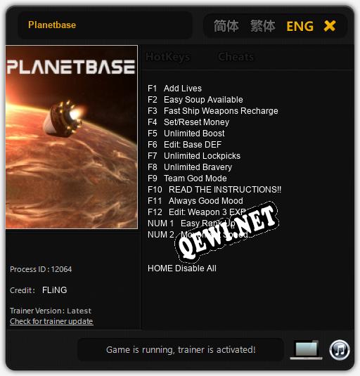 Planetbase: Читы, Трейнер +14 [FLiNG]