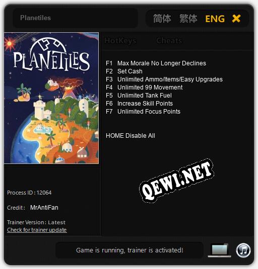Трейнер для Planetiles [v1.0.1]