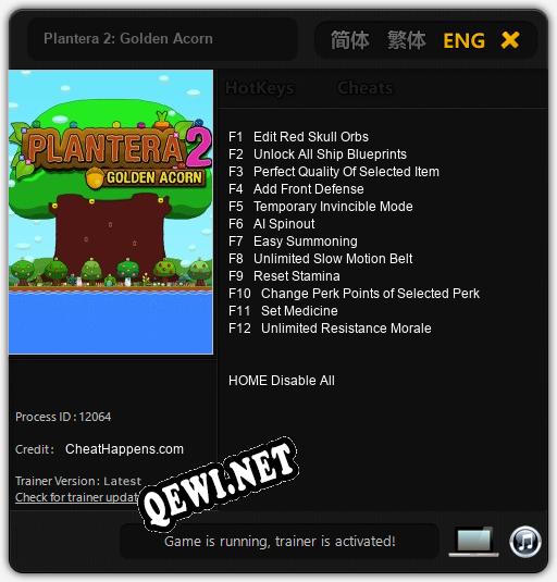 Plantera 2: Golden Acorn: Читы, Трейнер +12 [CheatHappens.com]