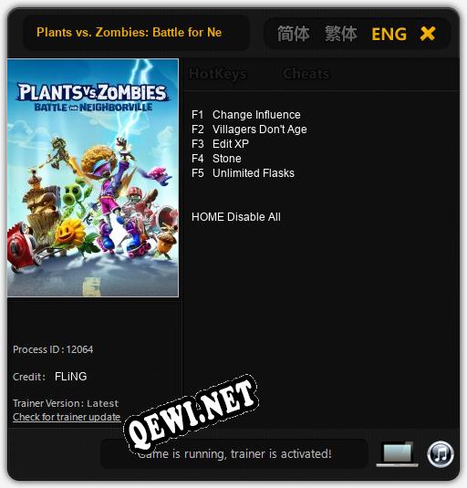 Plants vs. Zombies: Battle for Neighborville: Трейнер +5 [v1.1]