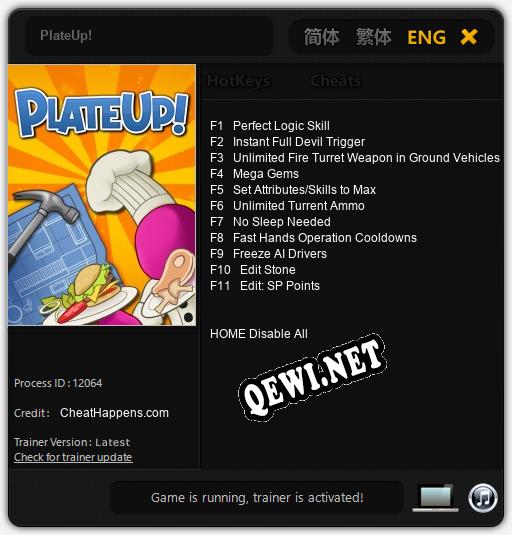 PlateUp!: ТРЕЙНЕР И ЧИТЫ (V1.0.68)