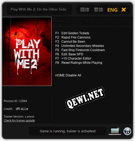 Play With Me 2: On the Other Side: Трейнер +8 [v1.3]