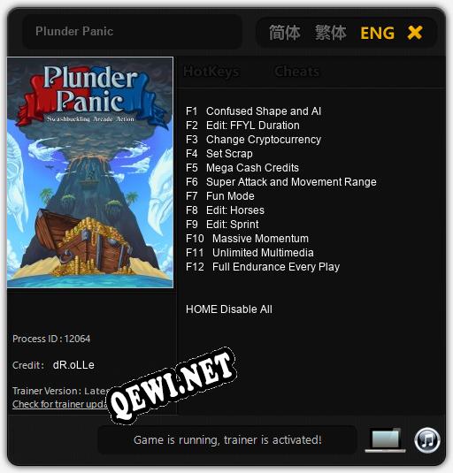 Plunder Panic: Трейнер +12 [v1.2]