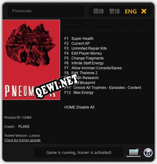 Трейнер для Pneumata [v1.0.5]