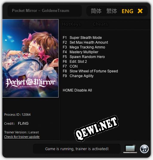 Pocket Mirror ~ GoldeneTraum: Читы, Трейнер +9 [FLiNG]