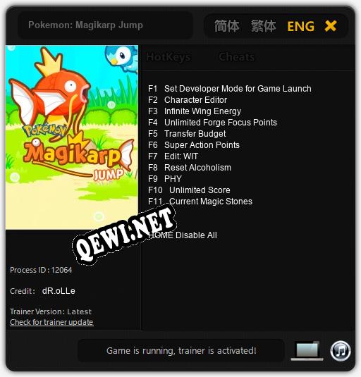 Pokemon: Magikarp Jump: Читы, Трейнер +11 [dR.oLLe]