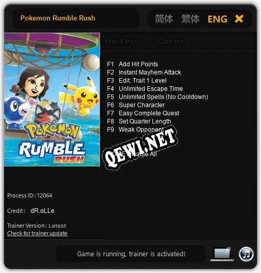 Pokemon Rumble Rush: Трейнер +9 [v1.3]