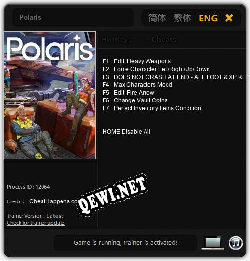 Трейнер для Polaris [v1.0.2]