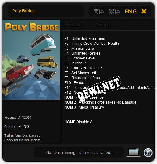 Poly Bridge: ТРЕЙНЕР И ЧИТЫ (V1.0.34)