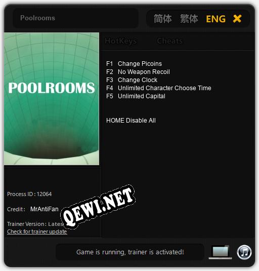 Poolrooms: ТРЕЙНЕР И ЧИТЫ (V1.0.66)