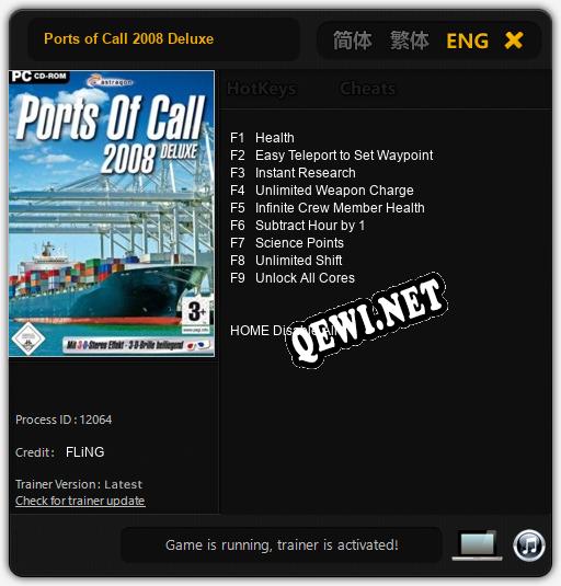 Ports of Call 2008 Deluxe: Читы, Трейнер +9 [FLiNG]