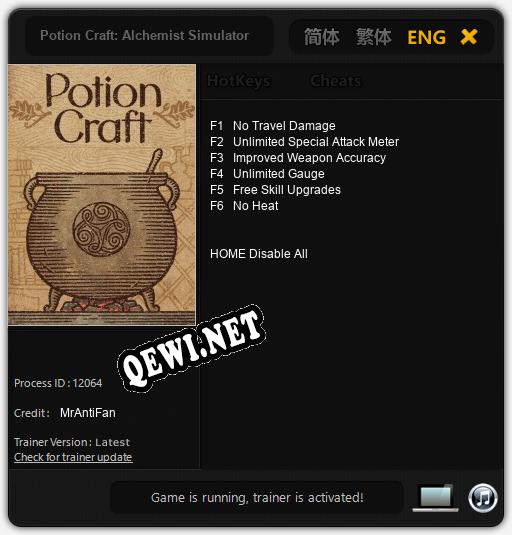 Potion Craft: Alchemist Simulator: Читы, Трейнер +6 [MrAntiFan]
