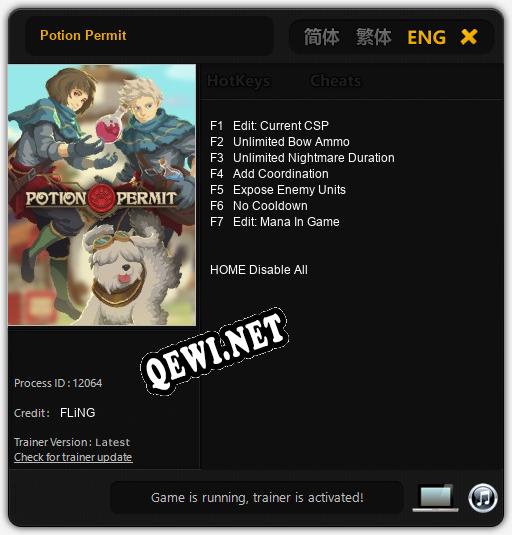 Potion Permit: Трейнер +7 [v1.4]