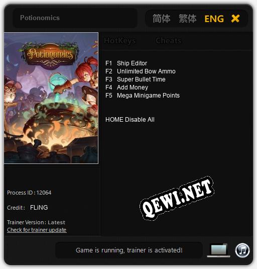 Potionomics: Трейнер +5 [v1.5]