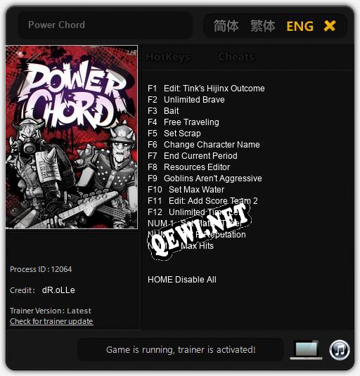 Power Chord: ТРЕЙНЕР И ЧИТЫ (V1.0.9)