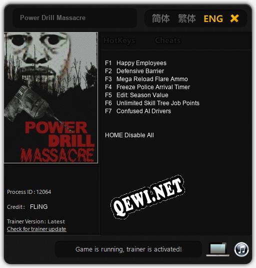 Power Drill Massacre: Трейнер +7 [v1.2]