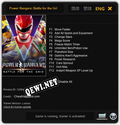 Power Rangers: Battle for the Grid: ТРЕЙНЕР И ЧИТЫ (V1.0.91)