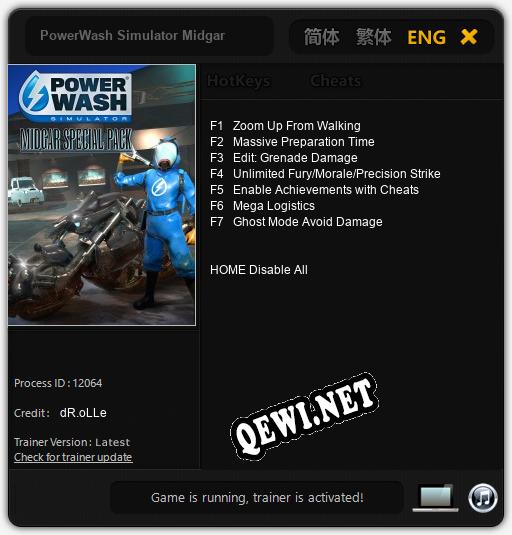 Трейнер для PowerWash Simulator Midgar [v1.0.5]