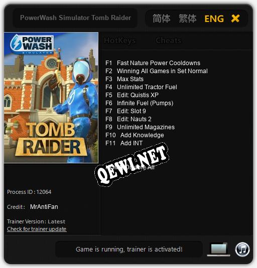 PowerWash Simulator Tomb Raider: Трейнер +11 [v1.6]