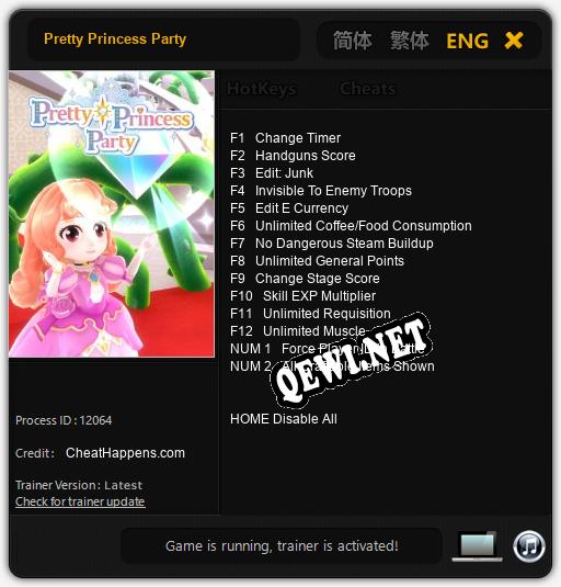 Pretty Princess Party: ТРЕЙНЕР И ЧИТЫ (V1.0.31)