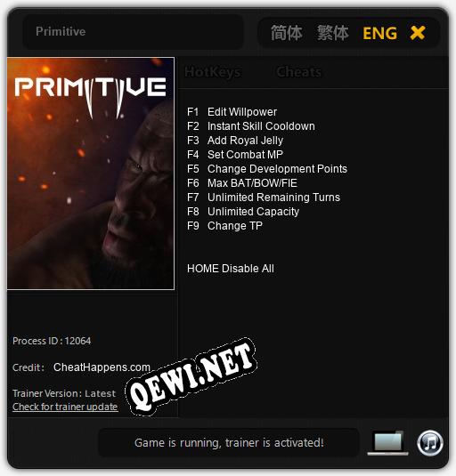 Трейнер для Primitive [v1.0.7]