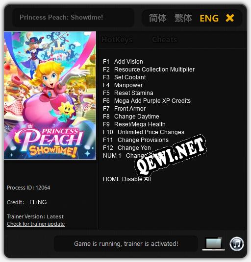 Трейнер для Princess Peach: Showtime! [v1.0.7]
