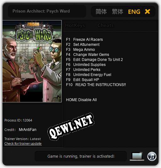 Prison Architect: Psych Ward: Читы, Трейнер +10 [MrAntiFan]