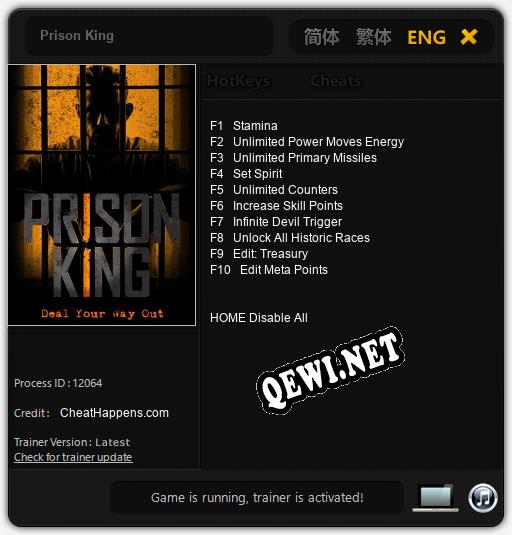Prison King: Трейнер +10 [v1.4]