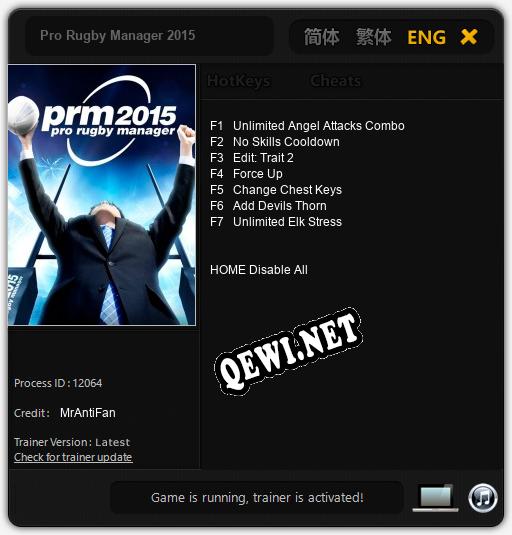 Pro Rugby Manager 2015: Читы, Трейнер +7 [MrAntiFan]
